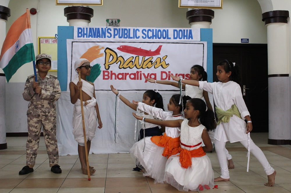 Bhavan’s Public School Celebrated Pravasi Bharatiya Divas