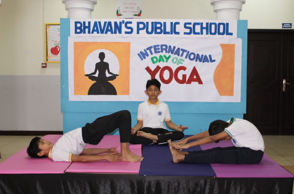 Bhavan’s Doha, Qatar  Celebrated World Yoga Day with plethora of activities.