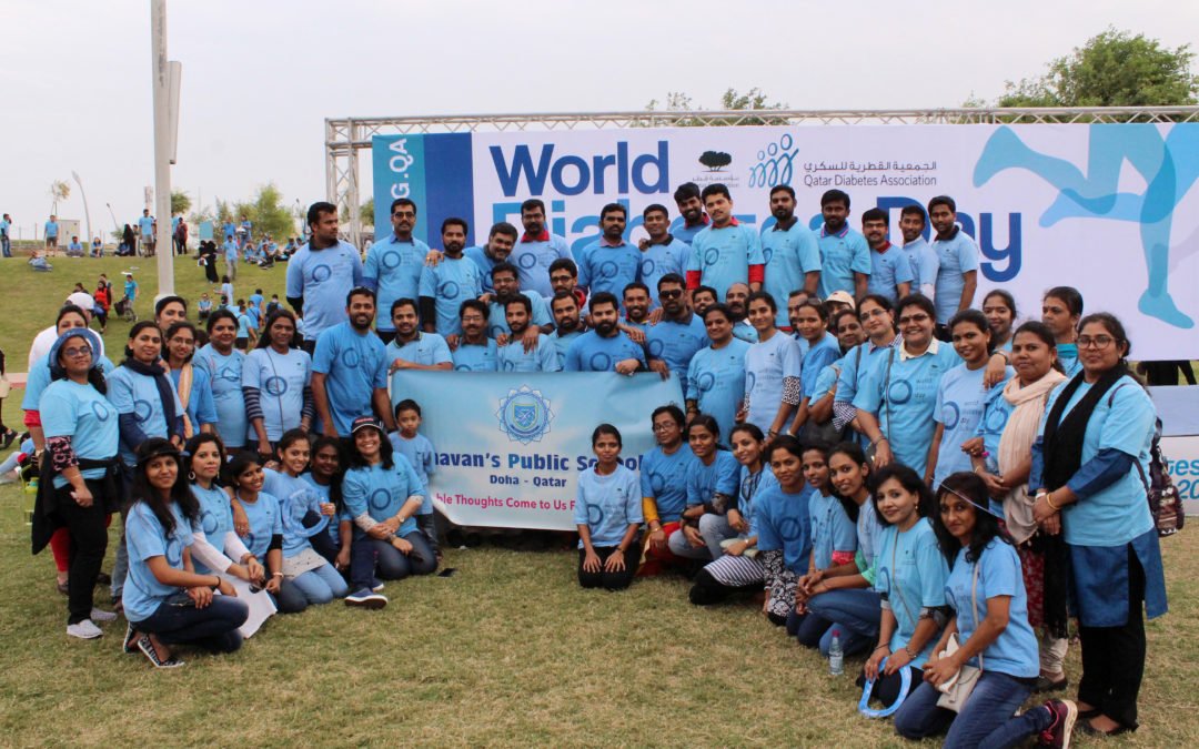 Bhavan’s Public School Partook In Q.D.A Diabetes Walkathon